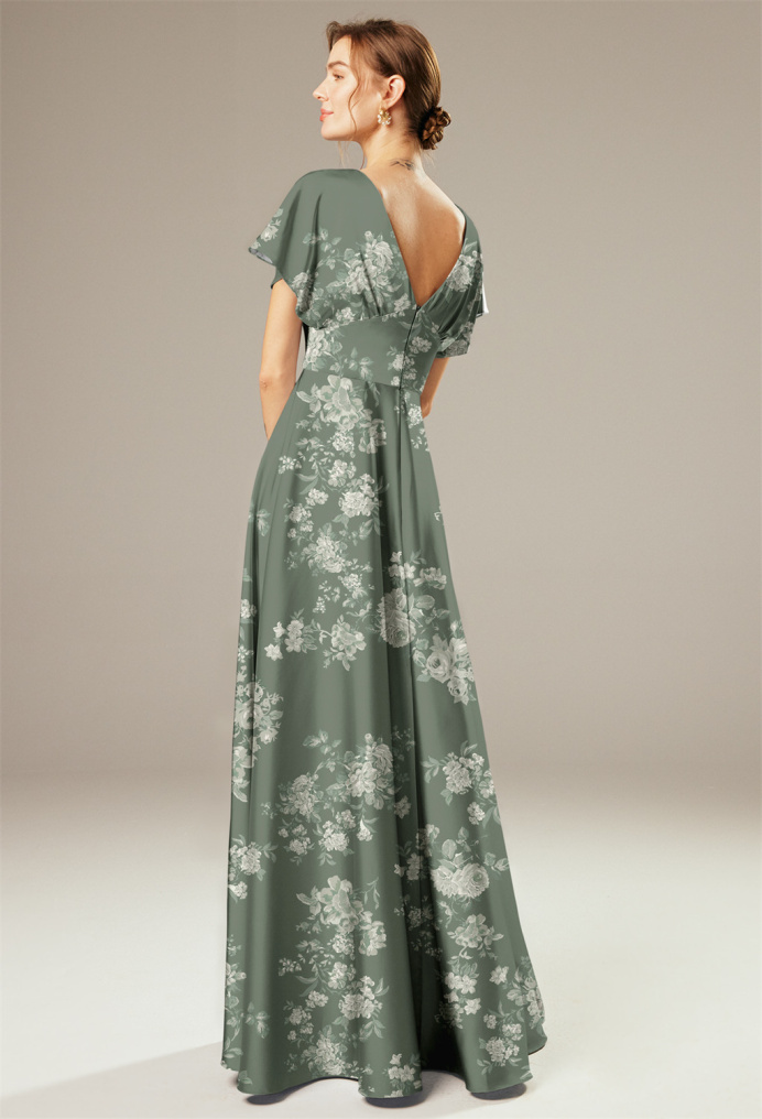 AW Nora Trumpet Teal Rose  Plus Size Dresses